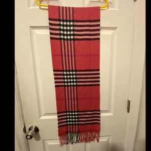 Pink-Burberry Pattern,Cashmere Scarf